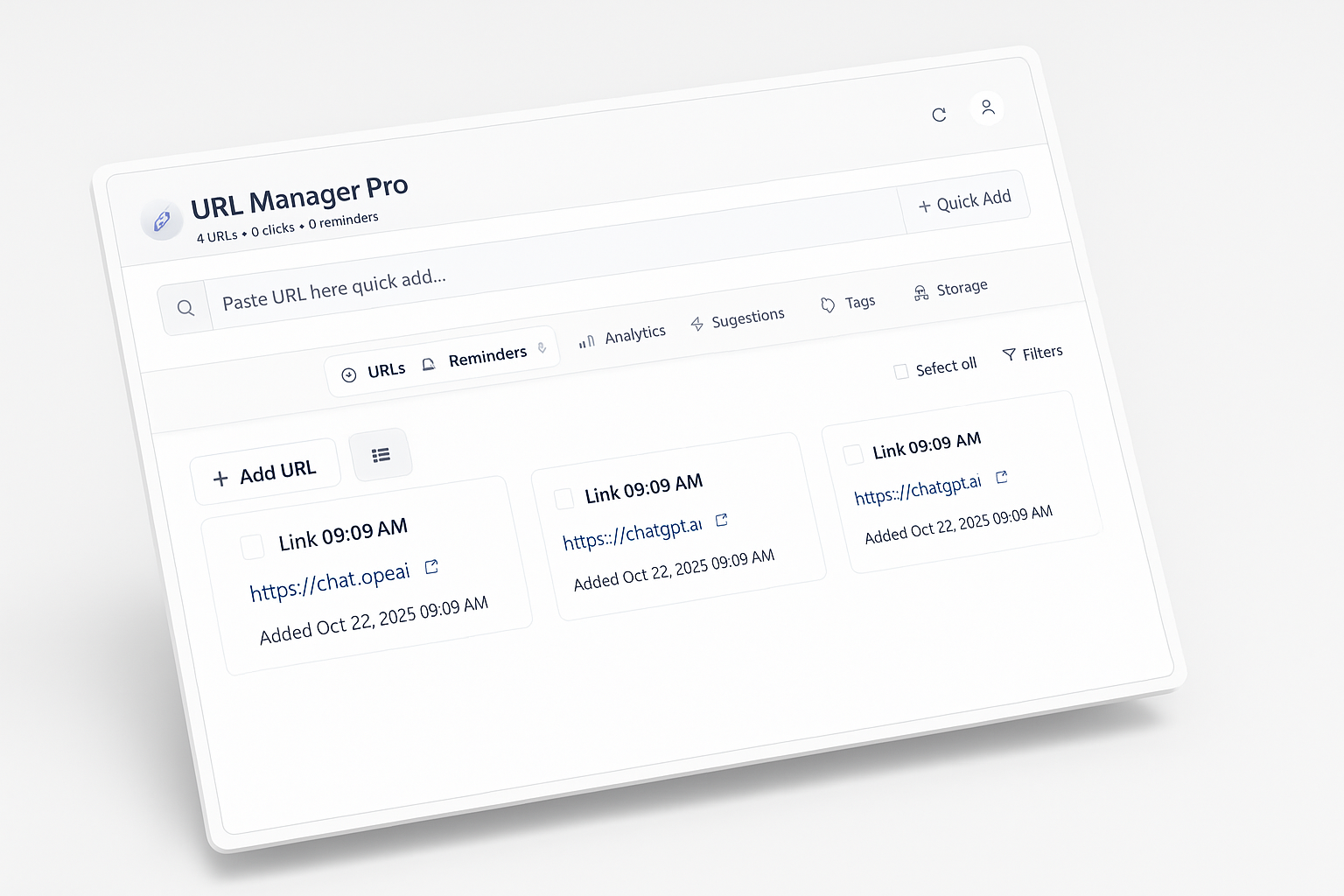 URL Manager - Free Link Manager & URL Organizer